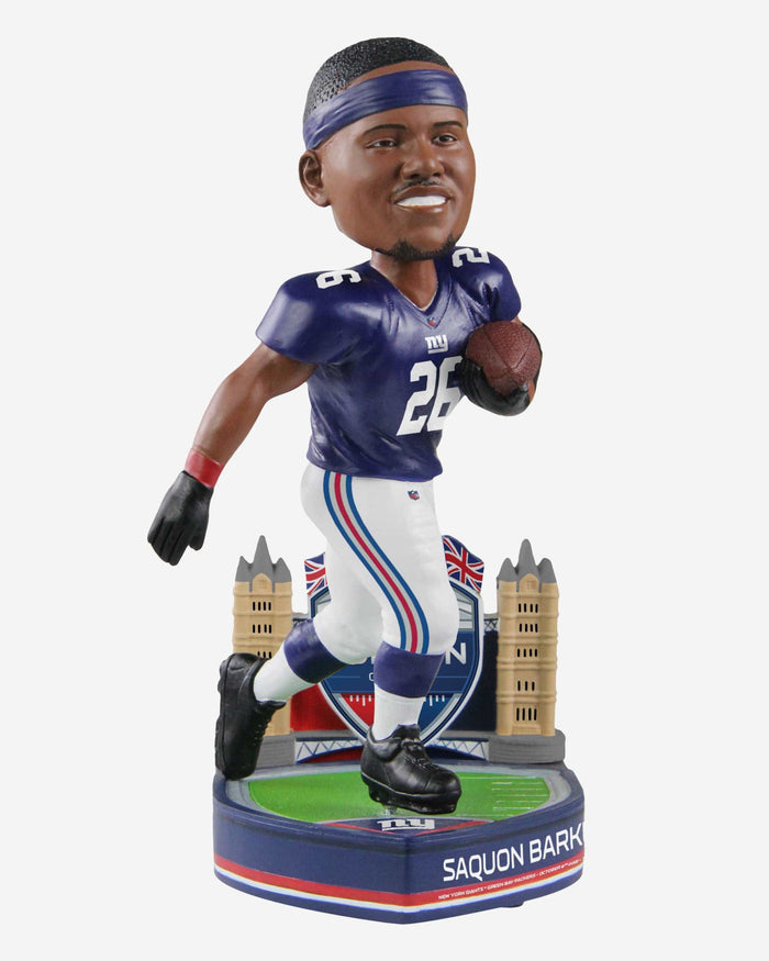 Saquon Barkley New York Giants 2022 International Game Bobblehead FOCO - FOCO.com