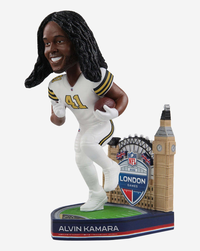 Alvin Kamara New Orleans Saints 2022 International Game Bobblehead FOCO - FOCO.com