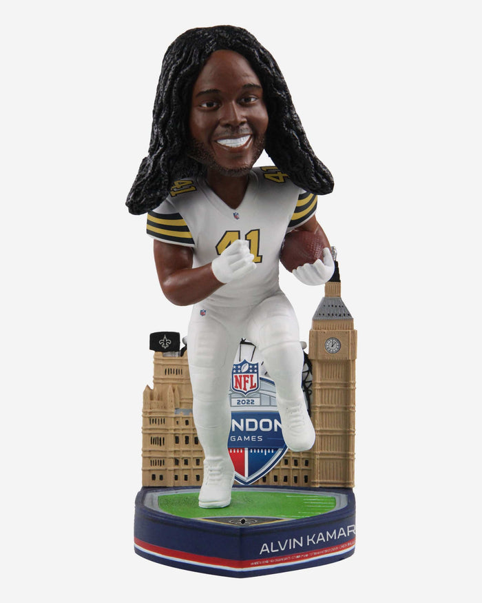 Alvin Kamara New Orleans Saints 2022 International Game Bobblehead FOCO - FOCO.com