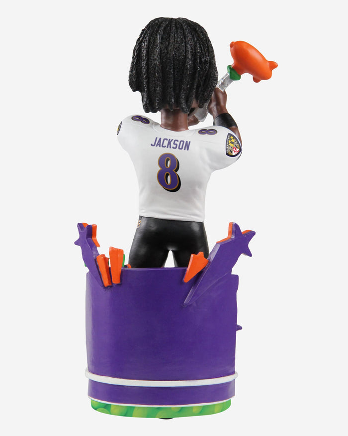 Lamar Jackson Baltimore Ravens 2022 Nickelodeon NVP Bobblehead FOCO - FOCO.com