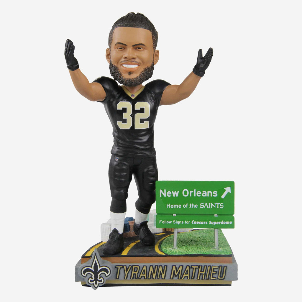 Tyrann Mathieu New Orleans Saints Next Stop Bobblehead FOCO - FOCO.com