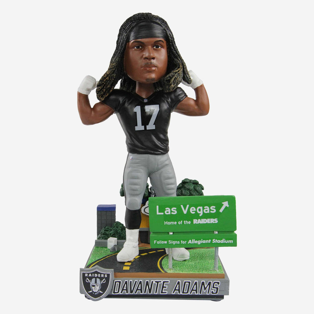Davante Adams Las Vegas Raiders Next Stop Bobblehead FOCO - FOCO.com