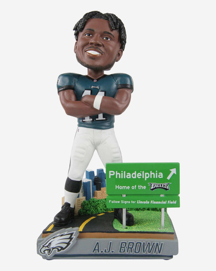 AJ Brown Philadelphia Eagles Next Stop Bobblehead FOCO - FOCO.com