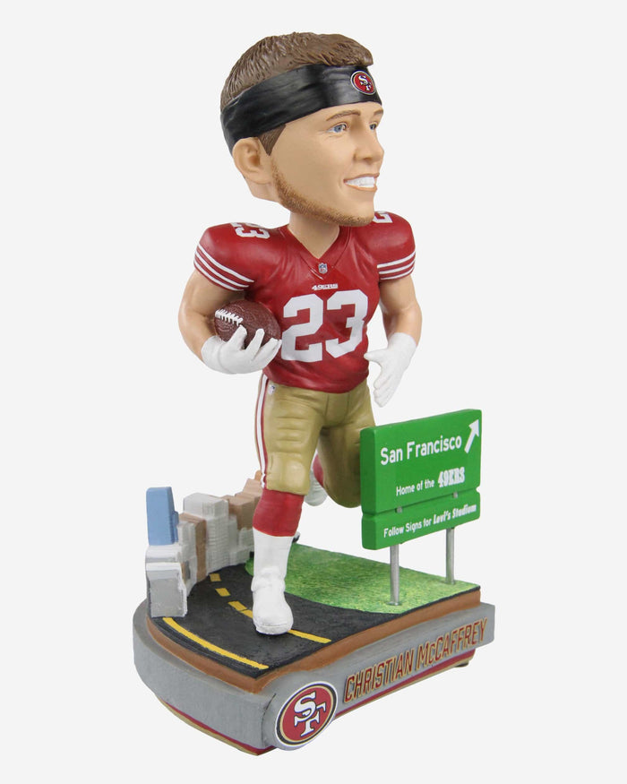 Christian McCaffrey San Francisco 49ers Next Stop Bobblehead FOCO - FOCO.com