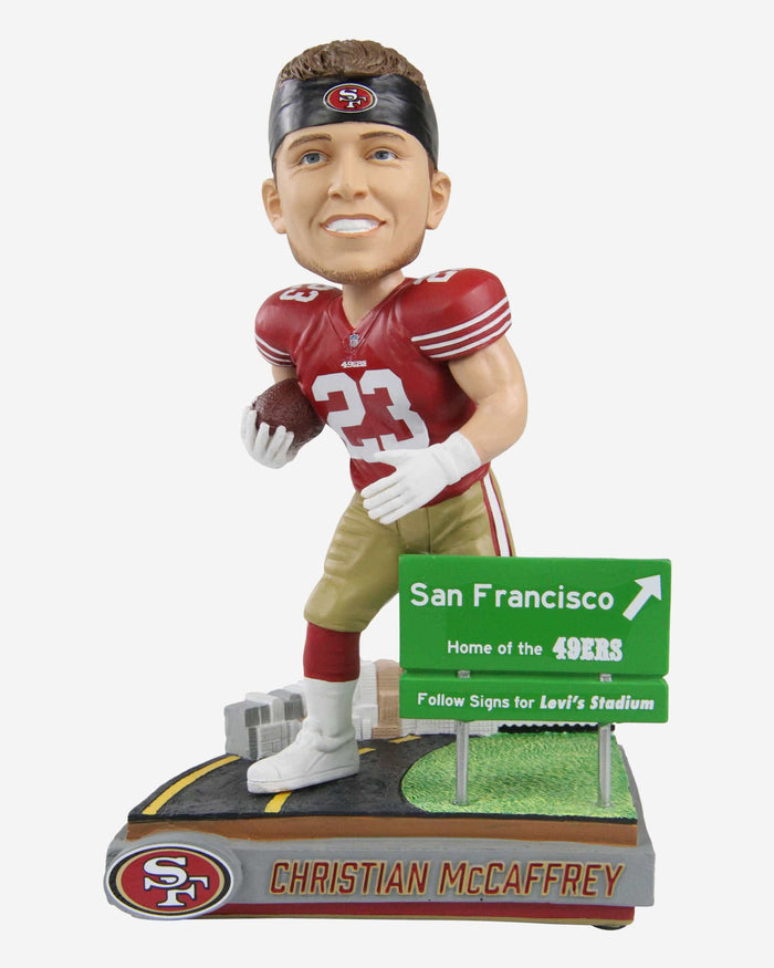 Christian McCaffrey San Francisco 49ers Next Stop Bobblehead FOCO - FOCO.com