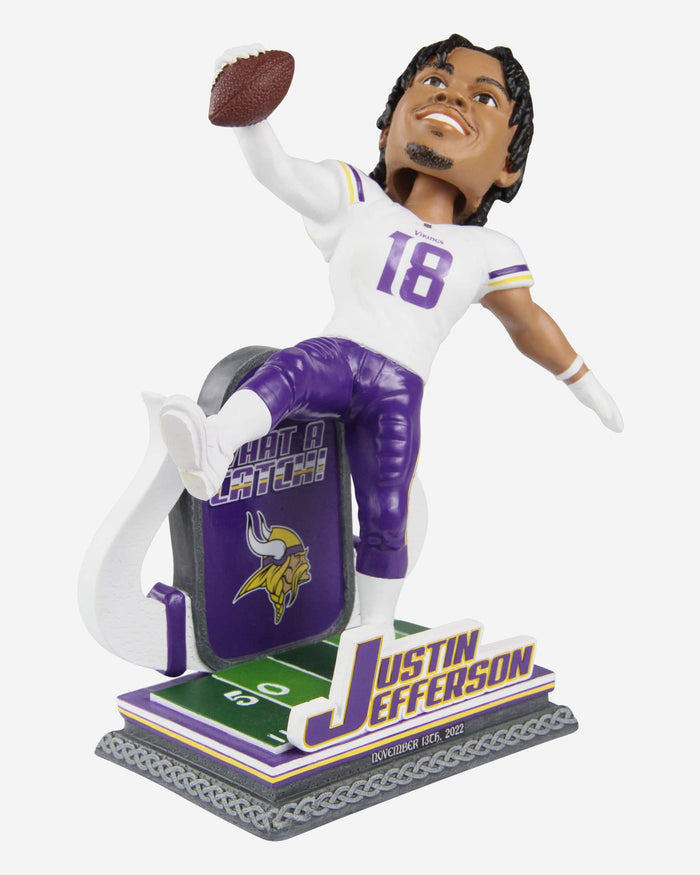 Justin Jefferson Minnesota Vikings The Catch Bobblehead FOCO - FOCO.com