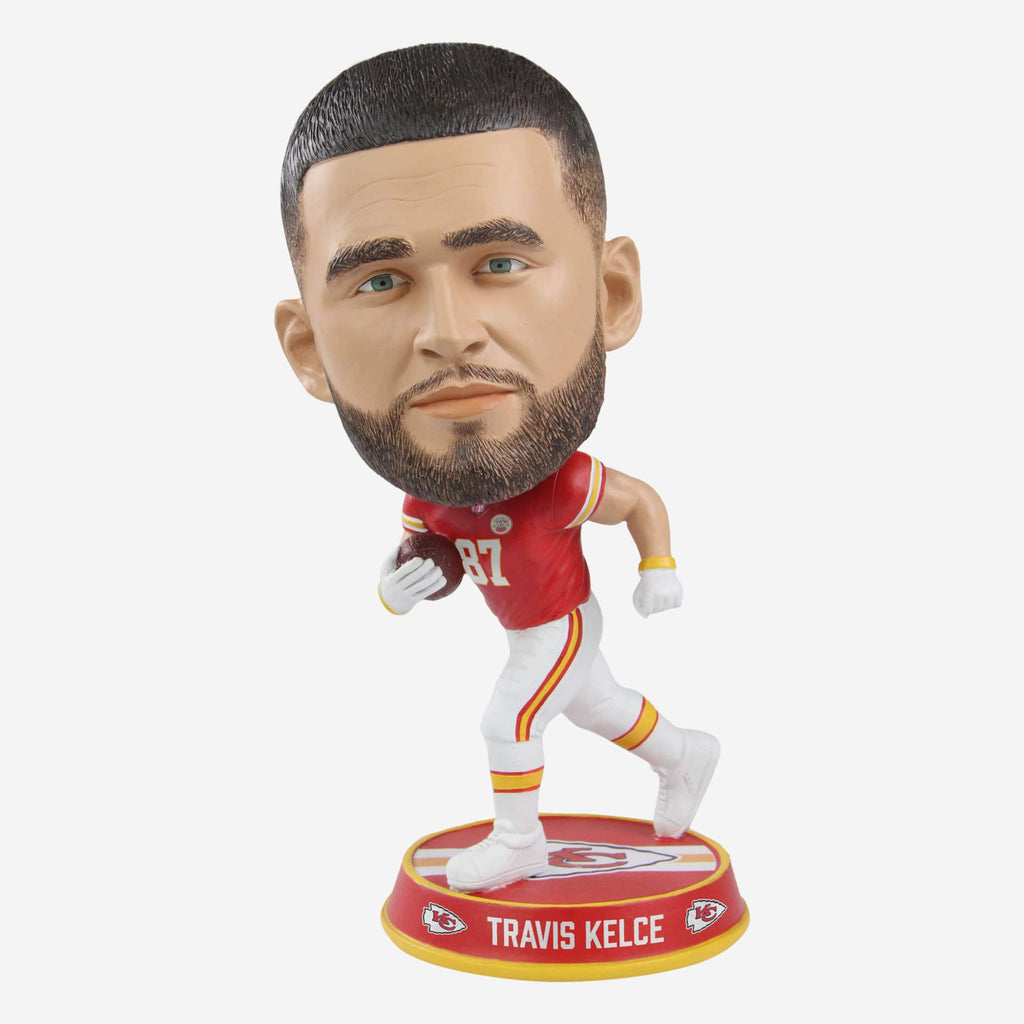 Travis Kelce Kansas City Chiefs Bighead Bobblehead FOCO - FOCO.com