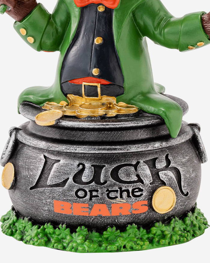 Staley Da Bear Chicago Bears Saint Patricks Day Mascot Bobblehead FOCO - FOCO.com