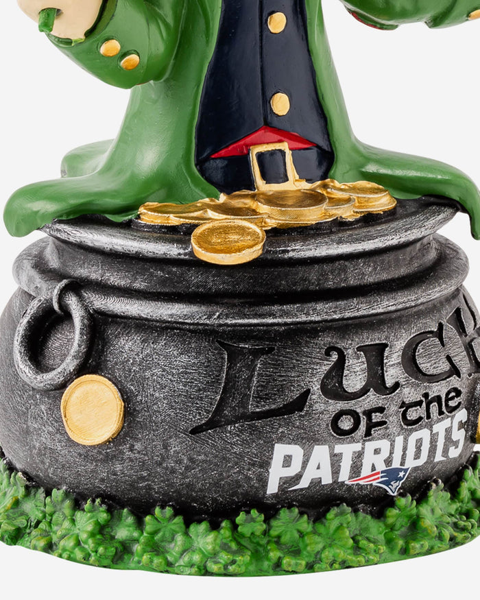 Pat the Patriot New England Patriots Saint Patricks Day Mascot Bobblehead FOCO - FOCO.com