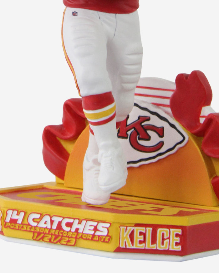 Travis Kelce Kansas City Chiefs 14 Reception Playoff Game Bobblehead FOCO - FOCO.com