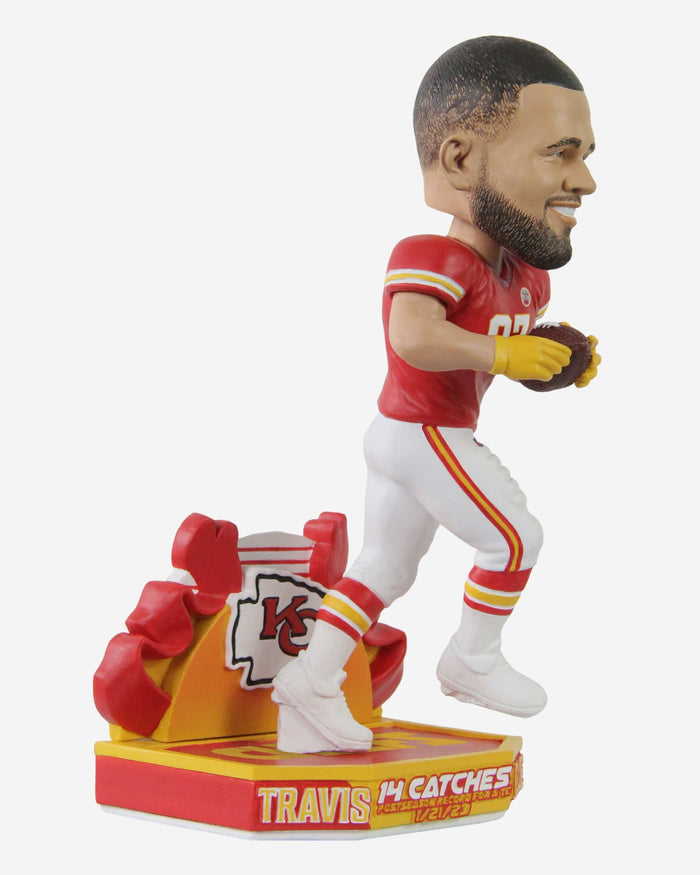 Travis Kelce Kansas City Chiefs 14 Reception Playoff Game Bobblehead FOCO - FOCO.com