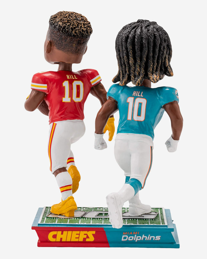 Tyreek Hill Miami Dolphins 500 Receptions Dual Bobblehead FOCO - FOCO.com