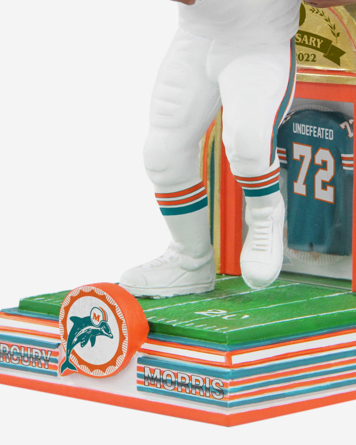 Mercury Morris Miami Dolphins 1972 Perfect Season 50th Anniversary Bobblehead FOCO - FOCO.com