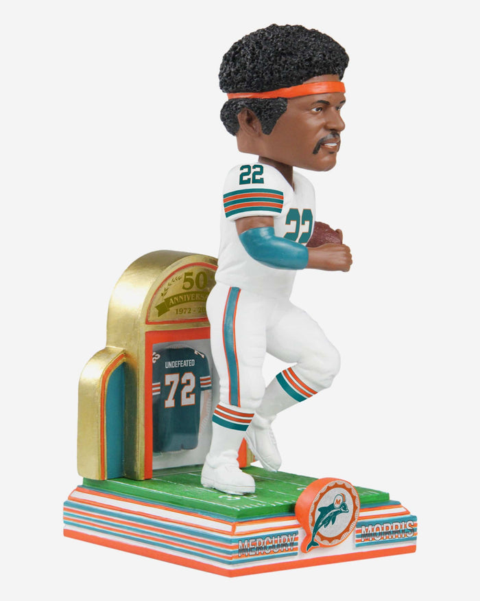 Mercury Morris Miami Dolphins 1972 Perfect Season 50th Anniversary Bobblehead FOCO - FOCO.com