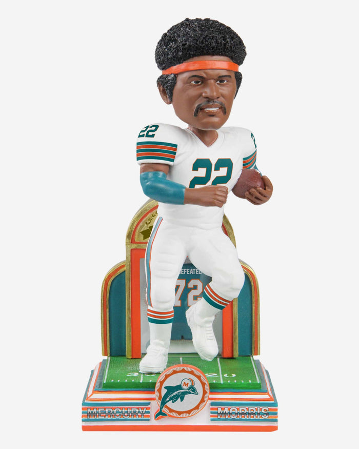 Mercury Morris Miami Dolphins 1972 Perfect Season 50th Anniversary Bobblehead FOCO - FOCO.com