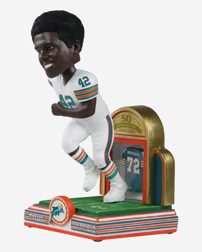 Paul Warfield Miami Dolphins 1972 Perfect Season 50th Anniversary Bobblehead FOCO - FOCO.com