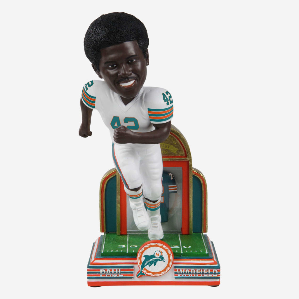 Paul Warfield Miami Dolphins 1972 Perfect Season 50th Anniversary Bobblehead FOCO - FOCO.com