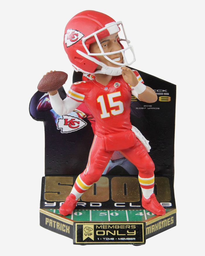 Patrick Mahomes Kansas City Chiefs 5000 Passing Yard Bobblehead FOCO - FOCO.com