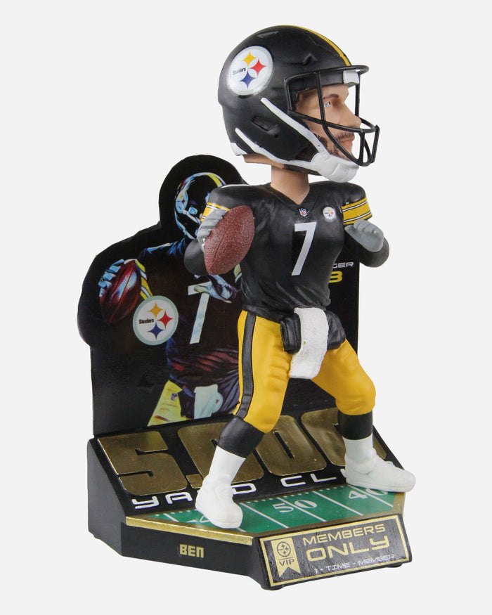 Ben Roethlisberger Pittsburgh Steelers 5000 Passing Yard Bobblehead FOCO - FOCO.com