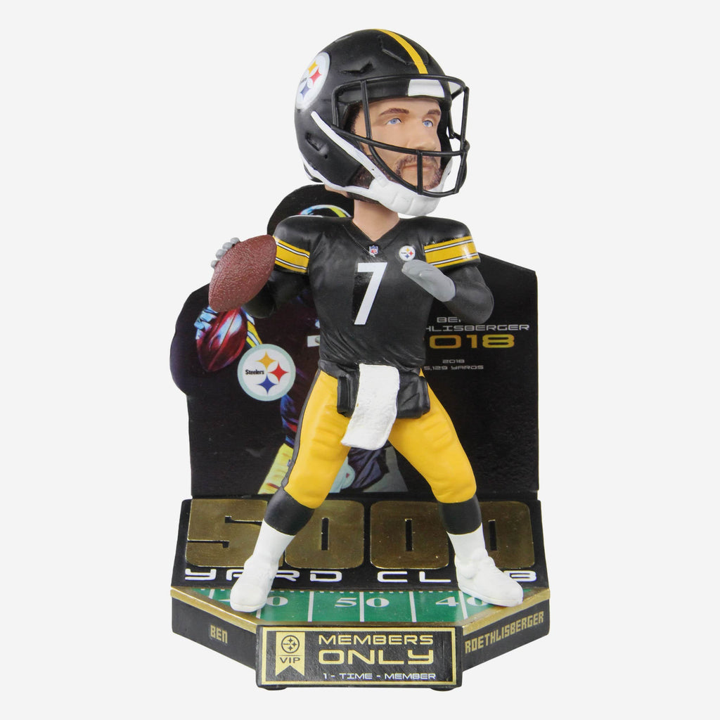 Ben Roethlisberger Pittsburgh Steelers 5000 Passing Yard Bobblehead FOCO - FOCO.com