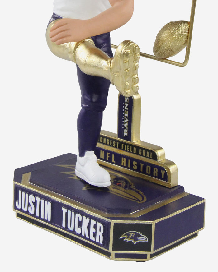 Justin Tucker Baltimore Ravens 66 Yard Field Goal Record Bobblehead FOCO - FOCO.com