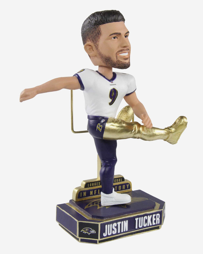 Justin Tucker Baltimore Ravens 66 Yard Field Goal Record Bobblehead FOCO - FOCO.com