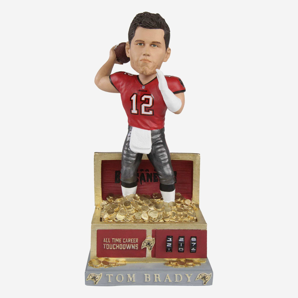 Tom Brady Tampa Bay Buccaneers 700th Touchdown Counter Bobblehead FOCO - FOCO.com