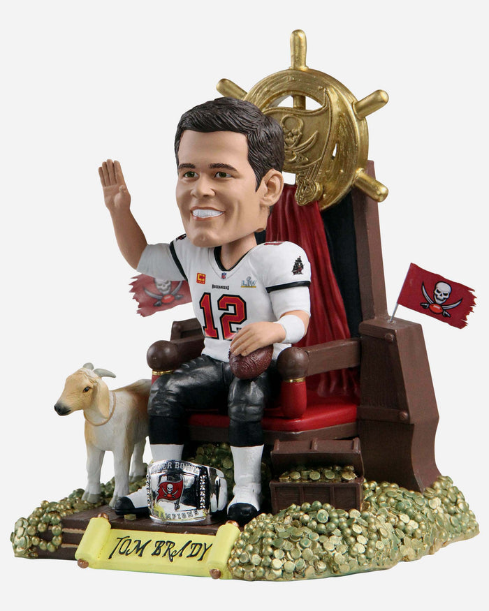 Tom Brady Tampa Bay Buccaneers 7x Super Bowl Champion Thematic Bobblehead FOCO - FOCO.com