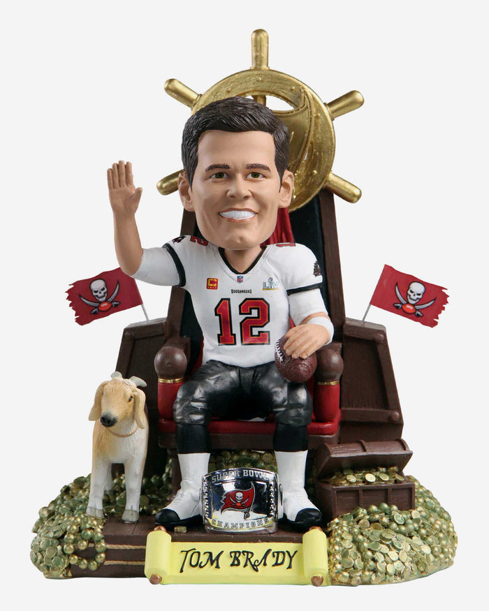 Tom Brady Tampa Bay Buccaneers 7x Super Bowl Champion Thematic Bobblehead FOCO - FOCO.com