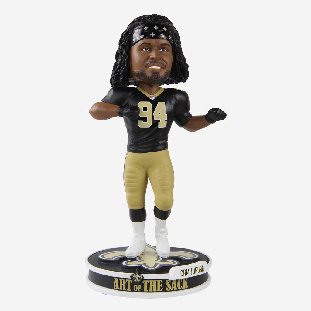 Cam Jordan New Orleans Saints Art Of The Sack Bobblehead FOCO - FOCO.com