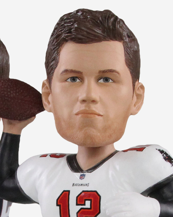 Tom Brady Tampa Bay Buccaneers & New England Patriots All Time Passing Record Dual Bobblehead FOCO - FOCO.com