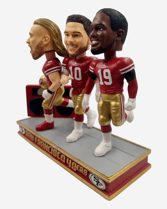 San Francisco 49ers Boombox Entrance Mini Bobblehead Scene FOCO - FOCO.com