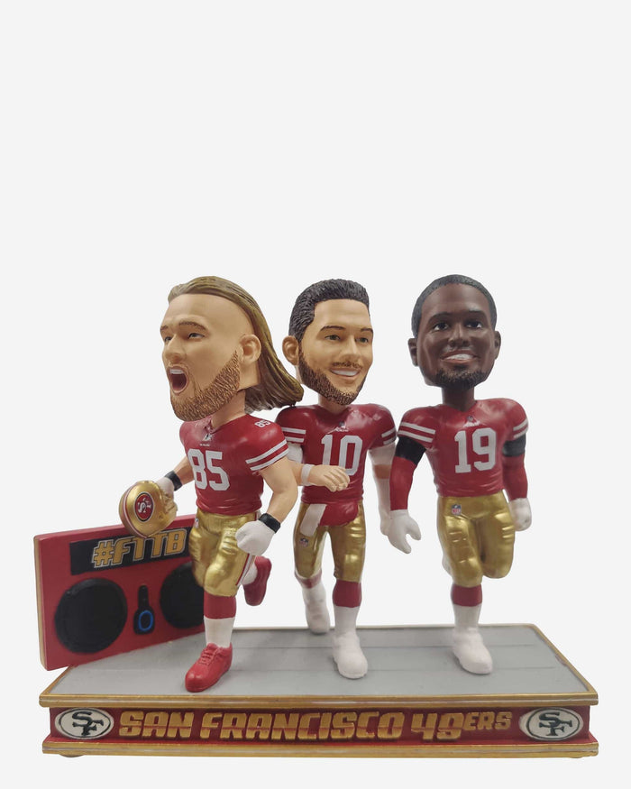 San Francisco 49ers Boombox Entrance Mini Bobblehead Scene FOCO - FOCO.com