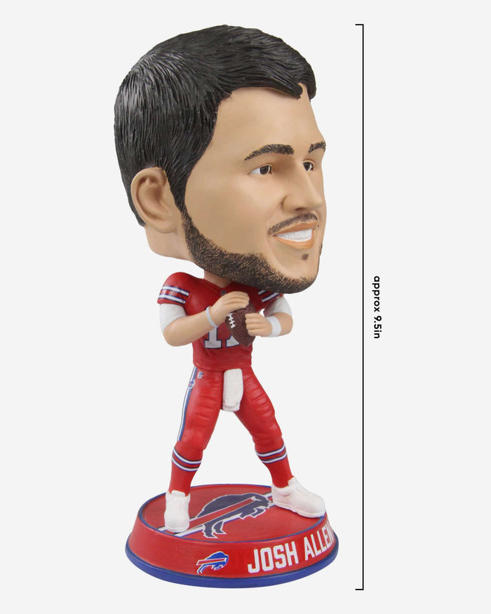 Josh Allen Buffalo Bills Action Pose Color Rush Variant Bighead Bobblehead FOCO - FOCO.com