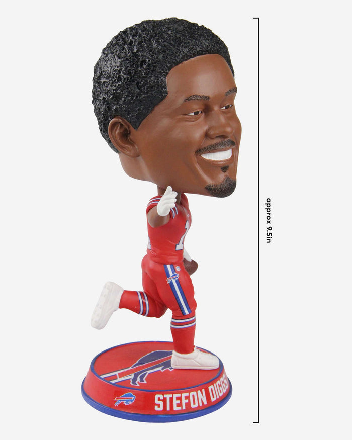 Stefon Diggs Buffalo Bills Action Pose Color Rush Variant Bighead Bobblehead FOCO - FOCO.com