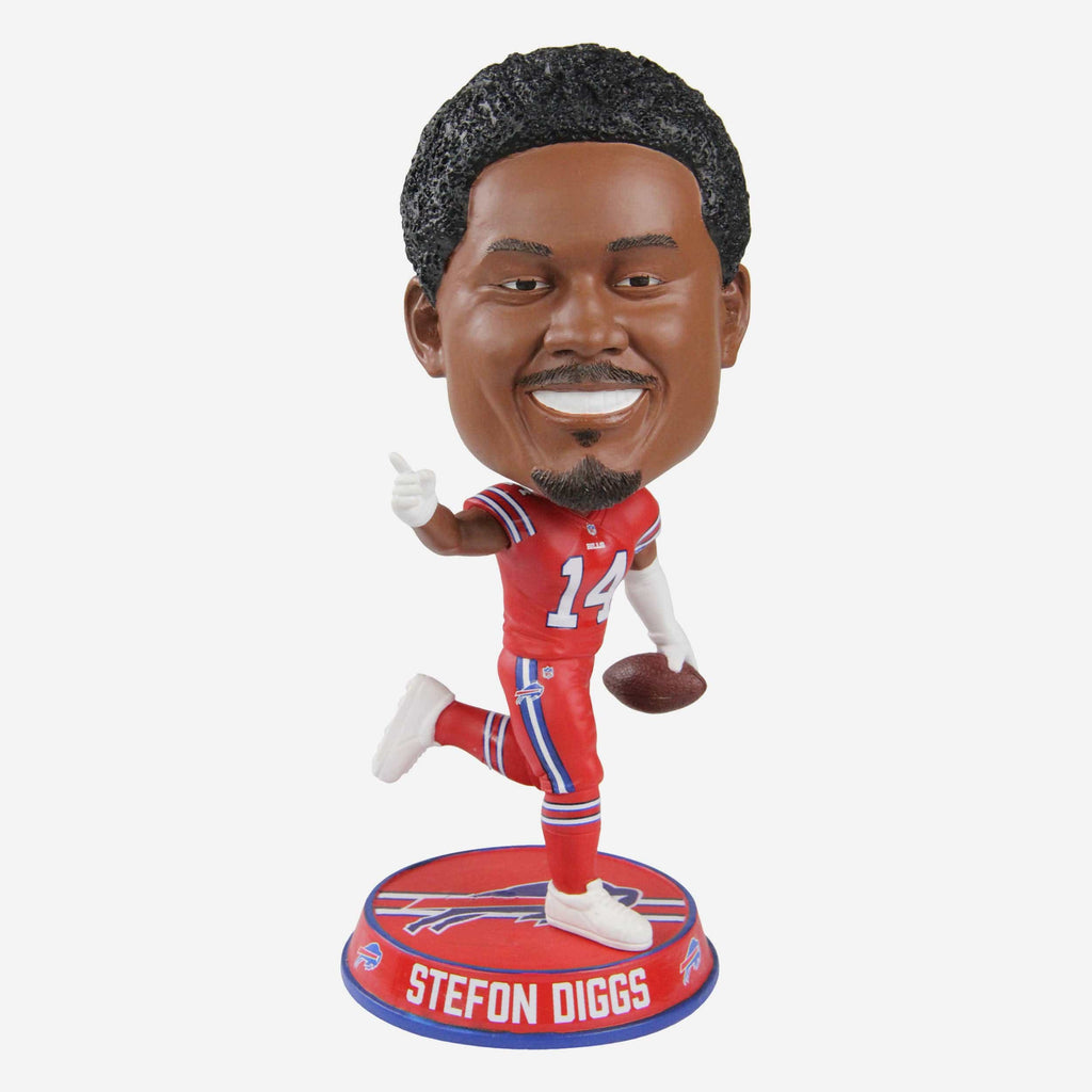 Stefon Diggs Buffalo Bills Action Pose Color Rush Variant Bighead Bobblehead FOCO - FOCO.com