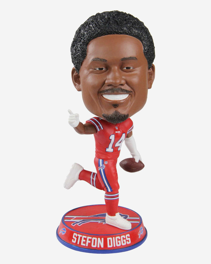 Stefon Diggs Buffalo Bills Action Pose Color Rush Variant Bighead Bobblehead FOCO - FOCO.com