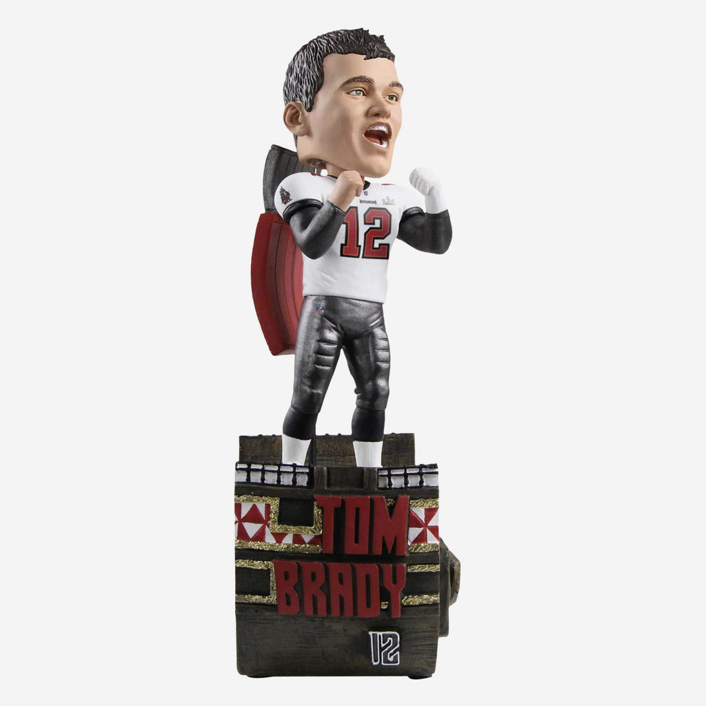 Tom Brady Tampa Bay Buccaneers Super Bowl LV Champions Big 3 Bobblehead FOCO - FOCO.com