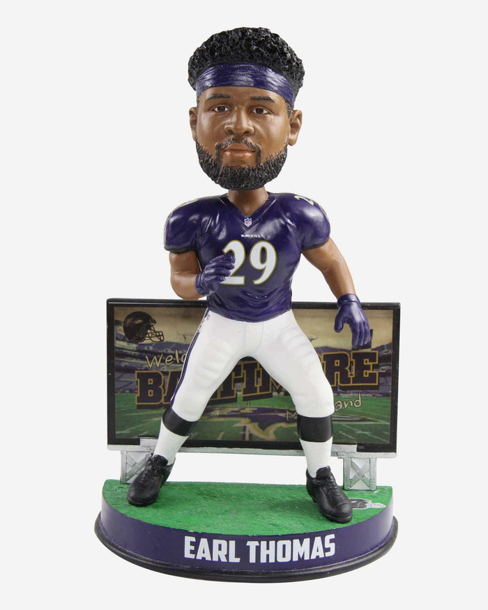 Earl Thomas Baltimore Ravens Billboard Bobblehead FOCO - FOCO.com