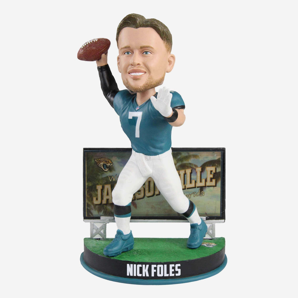 Nick Foles Jacksonville Jaguars Billboard Bobblehead FOCO - FOCO.com