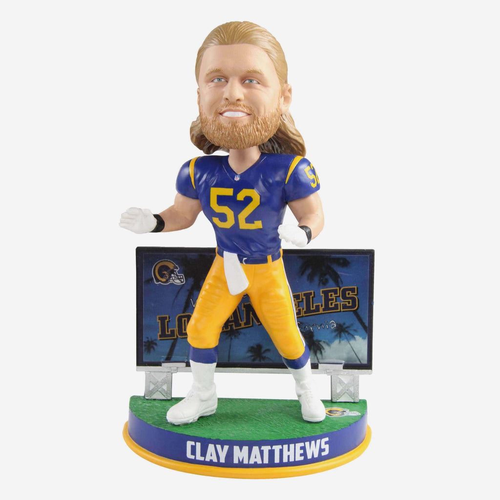 Clay Matthews Los Angeles Rams Billboard Bobblehead FOCO - FOCO.com