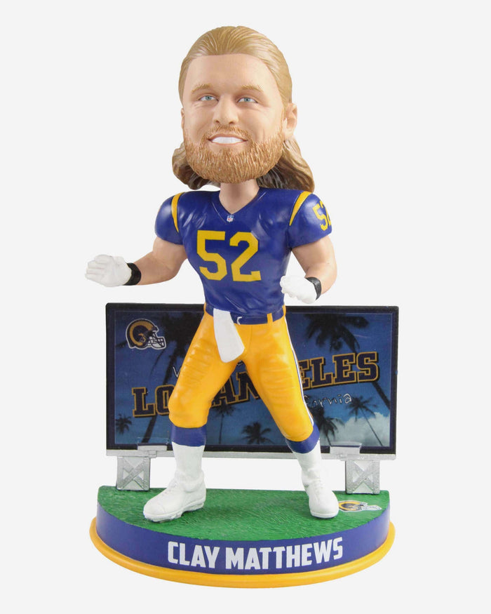 Clay Matthews Los Angeles Rams Billboard Bobblehead FOCO - FOCO.com