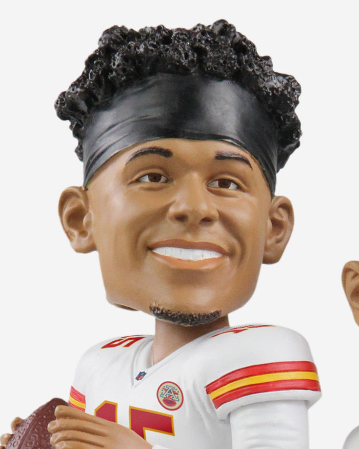 Patrick Mahomes & Travis Kelce Kansas City Chiefs Bobblemate Dual Bobblehead FOCO - FOCO.com