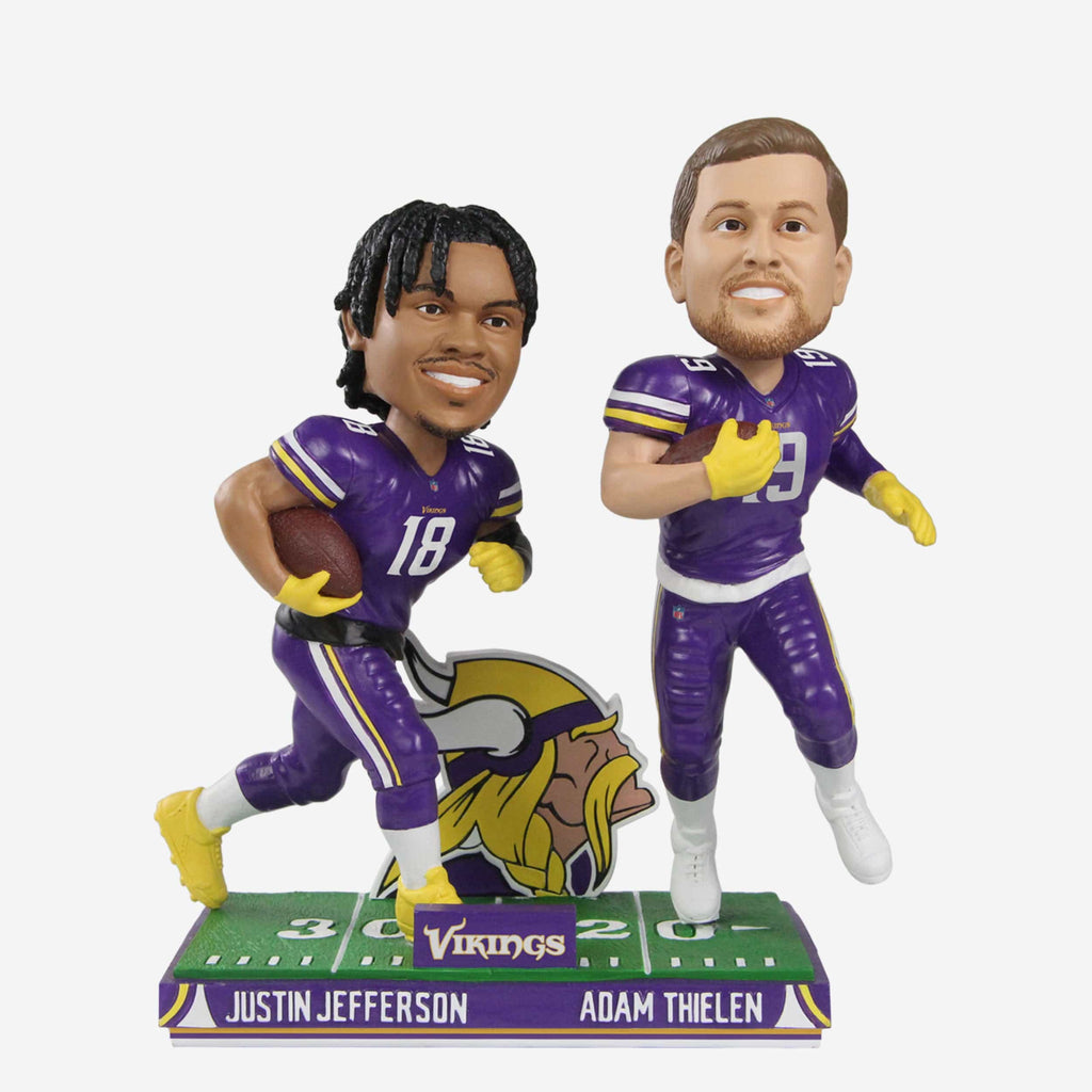 Justin Jefferson & Adam Thielen Minnesota Vikings Bobblemate Dual Bobblehead FOCO - FOCO.com
