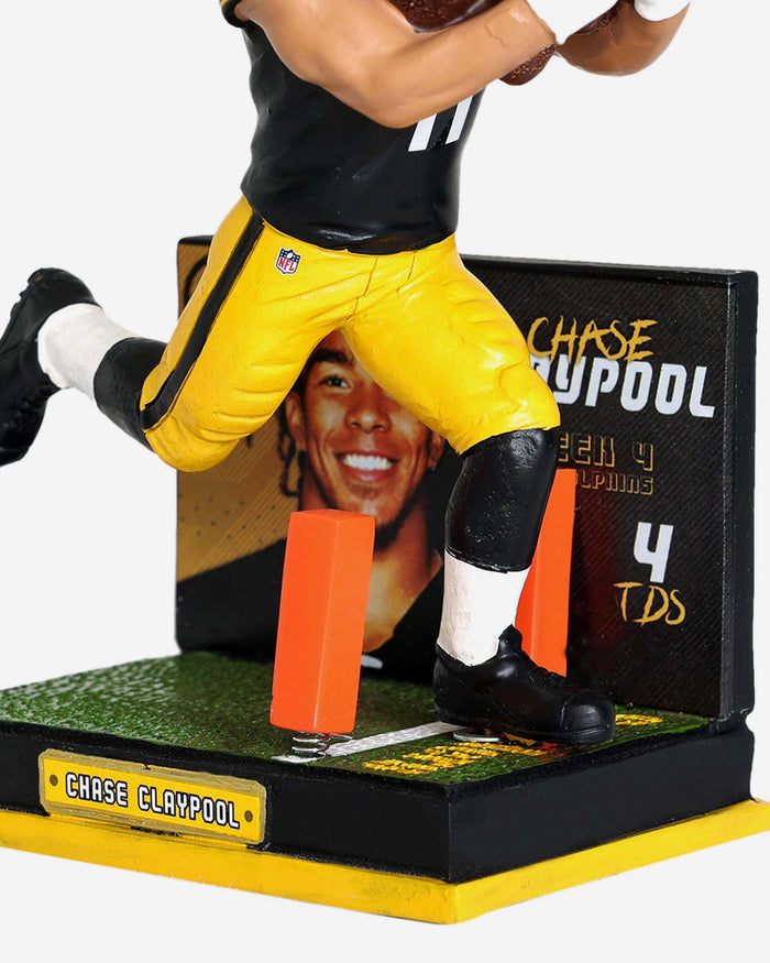 Chase Claypool Pittsburgh Steelers Four Touchdown Game Bobblehead FOCO - FOCO.com