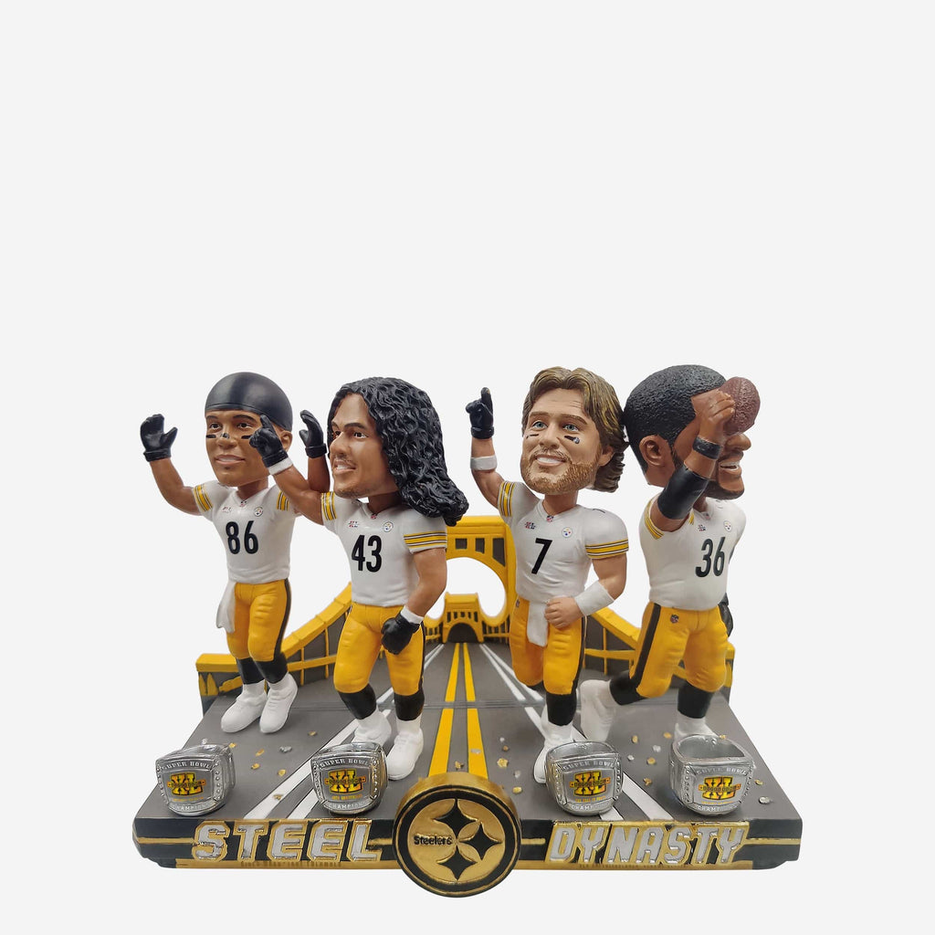 Pittsburgh Steelers Super Bowl XL Champions Mini Bobblehead Scene FOCO - FOCO.com