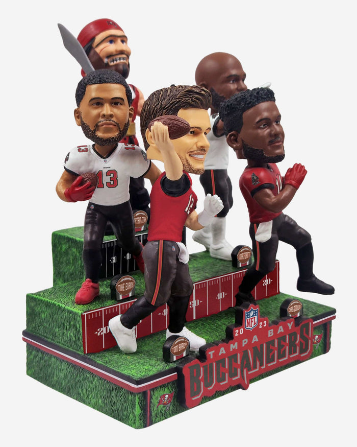 Tampa Bay Buccaneers Collage Mini Bobblehead Scene FOCO - FOCO.com