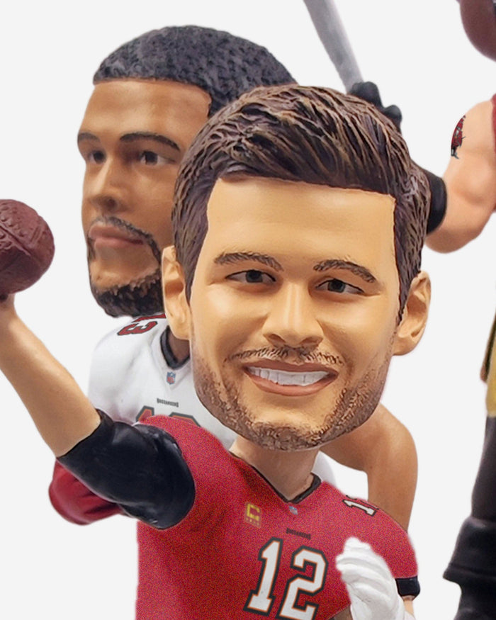 Tampa Bay Buccaneers Collage Mini Bobblehead Scene FOCO - FOCO.com