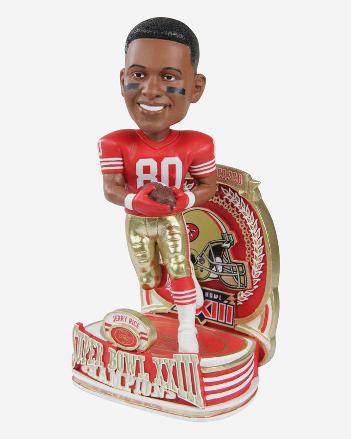 Jerry Rice San Francisco 49ers Super Bowl XXIII Champions Commemorative Bobblehead FOCO - FOCO.com