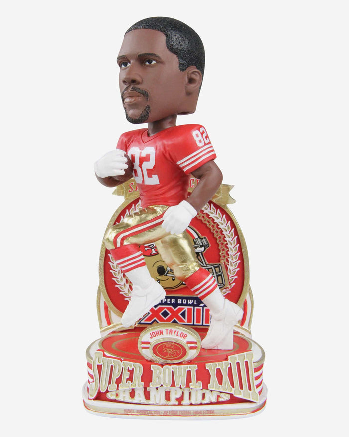 John Taylor San Francisco 49ers Super Bowl XXIII Champions Commemorative Bobblehead FOCO - FOCO.com